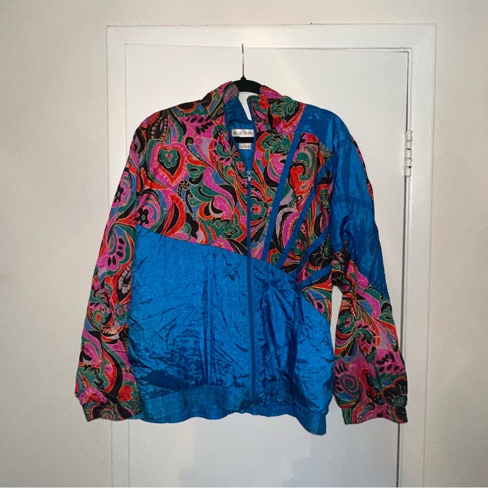 Vintage windbreaker multicolor Jacket
